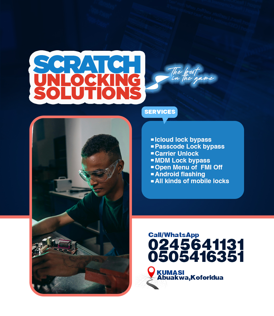 Unlocking solutions social media poster